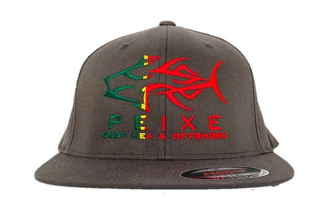 PEIXE CO PORTUGAL FLAG DARK GREY FITTED BASEBALL CAP 629F