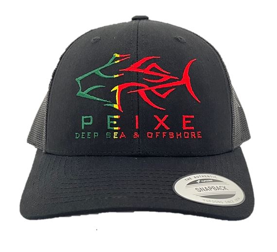 PEIXE CO. 6006 PORTUGAL FLAG LOGO CAP BLACK